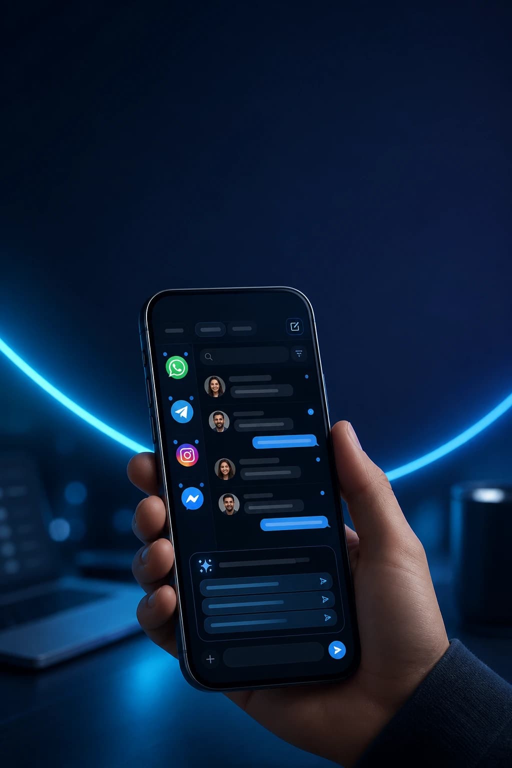 OmniChat — unified inbox on mobile